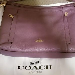 Coach Pebbled Leather Scout Hobo